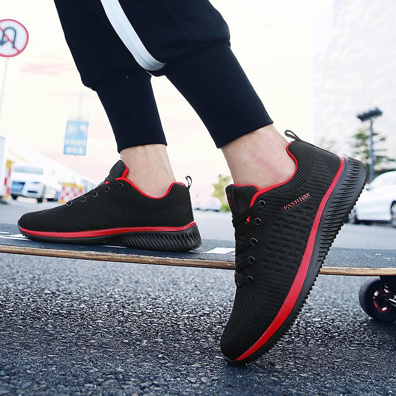 Men’s Lightweight Knit Running Sneakers – Breathable Athleisure