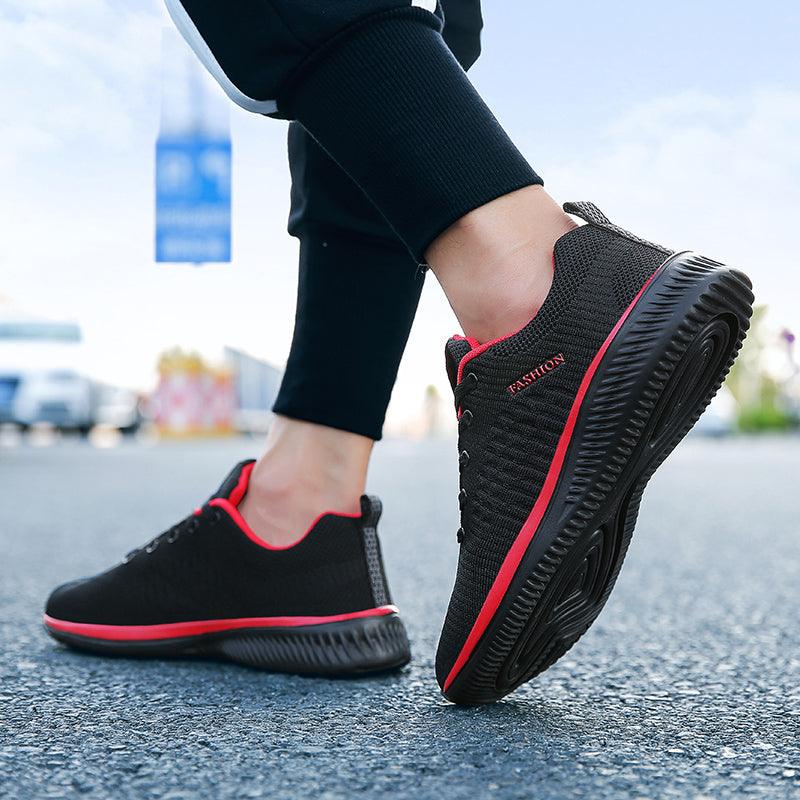 Men’s Lightweight Knit Running Sneakers – Breathable Athleisure