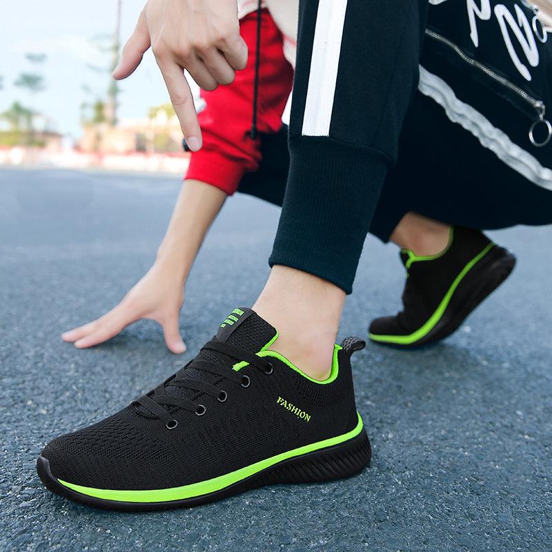 Men’s Lightweight Knit Running Sneakers – Breathable Athleisure