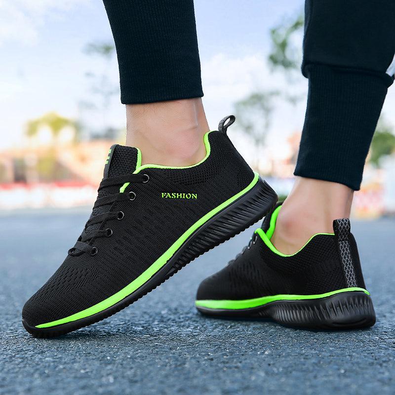 Men’s Lightweight Knit Running Sneakers – Breathable Athleisure