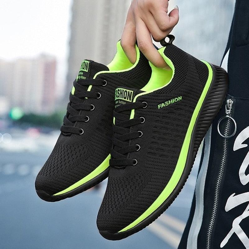 Men’s Lightweight Knit Running Sneakers – Breathable Athleisure