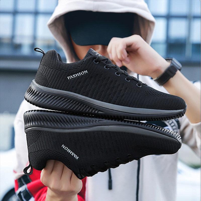 Men’s Lightweight Knit Running Sneakers – Breathable Athleisure