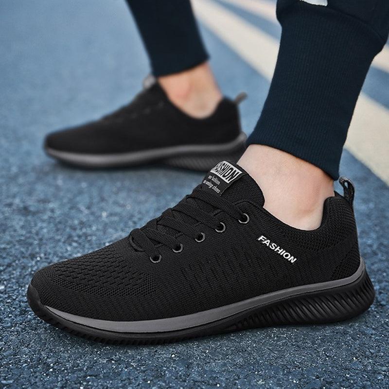 Men’s Lightweight Knit Running Sneakers – Breathable Athleisure