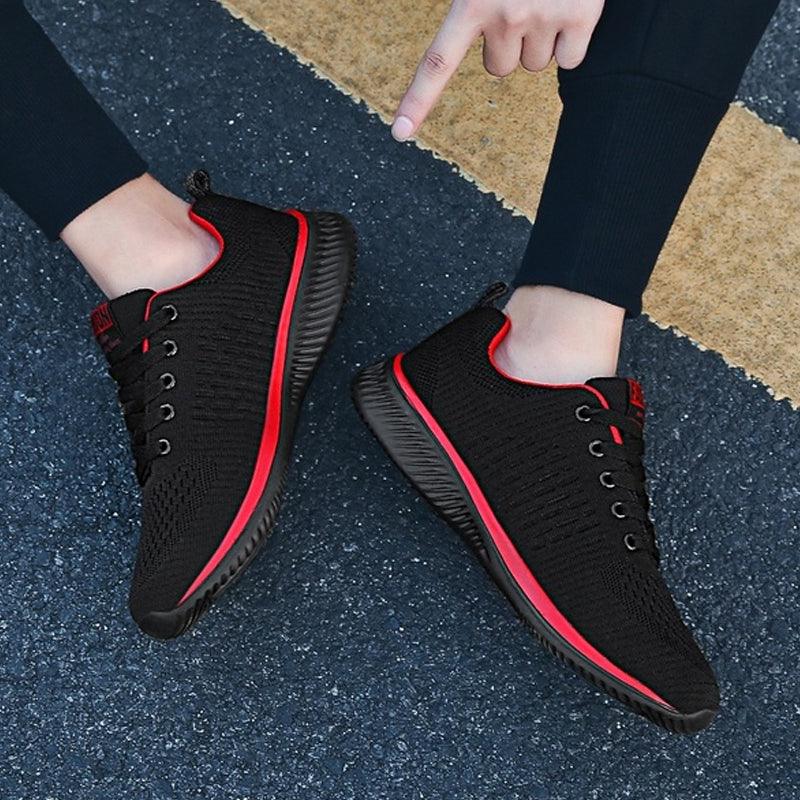 Men’s Lightweight Knit Running Sneakers – Breathable Athleisure