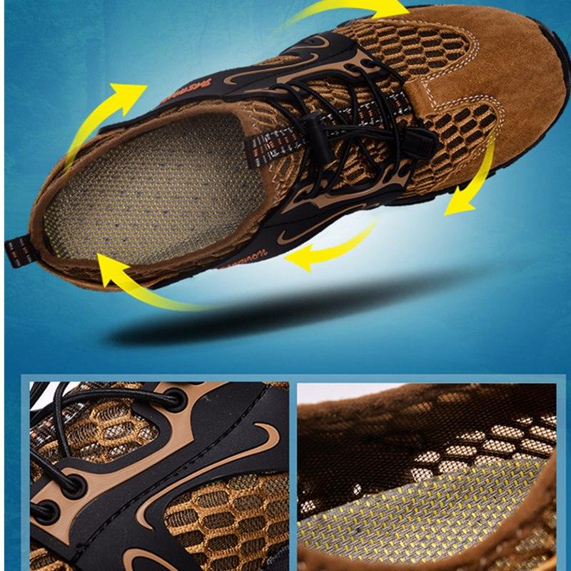 Men's Quick-Dry Mesh Hiking Water Shoes for Swimming and Athletics