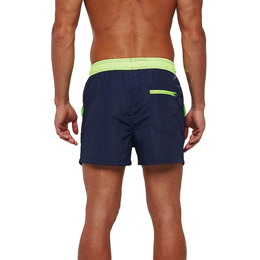 Men's Quick-Dry Swim Trunks - Sporty Mid-Rise Board Shorts