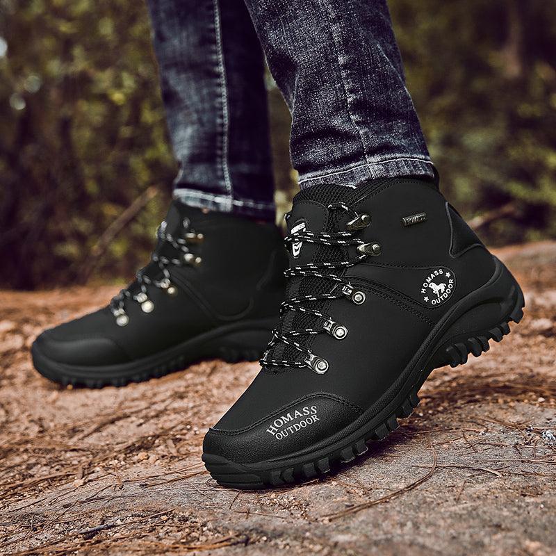 Men's Waterproof Tactical Hiking Boots – Fur Lined Outdoor Shoes