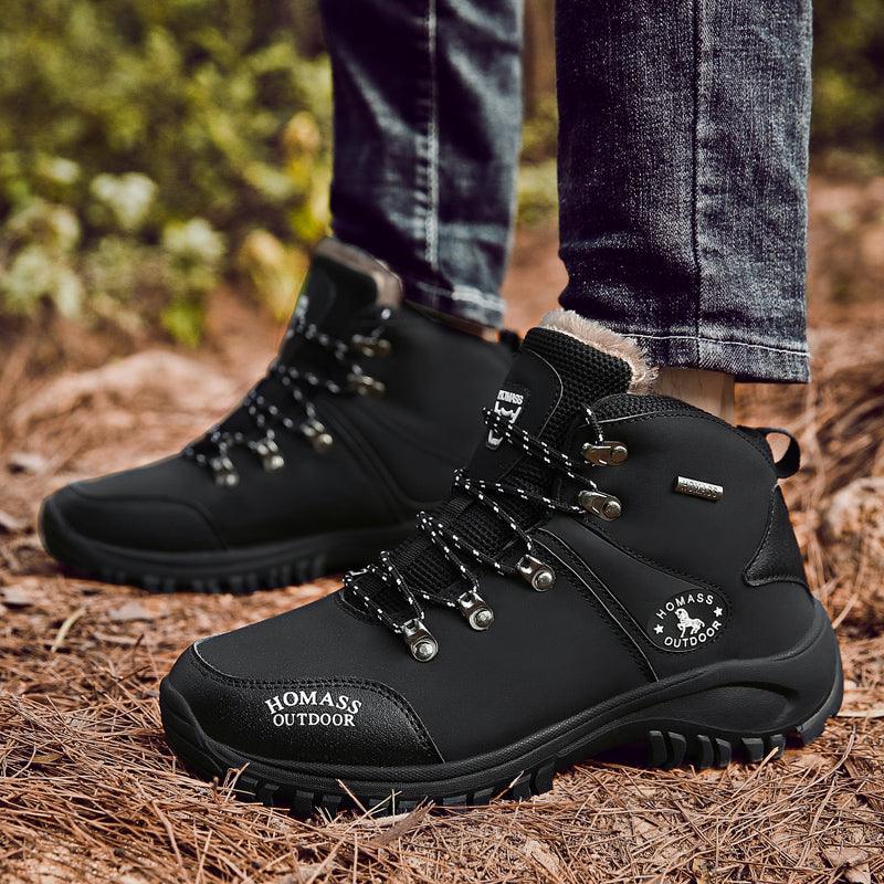 Men's Waterproof Tactical Hiking Boots – Fur Lined Outdoor Shoes