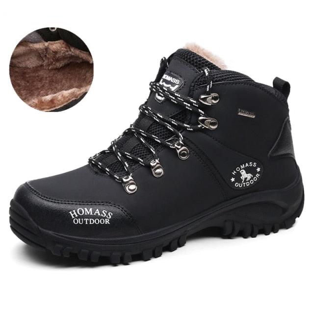 Men's Waterproof Tactical Hiking Boots – Fur Lined Outdoor Shoes