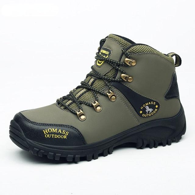 Men's Waterproof Tactical Hiking Boots – Fur Lined Outdoor Shoes