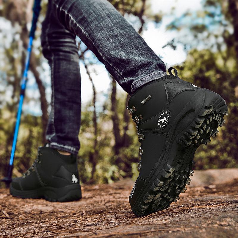 Men's Waterproof Tactical Hiking Boots – Fur Lined Outdoor Shoes