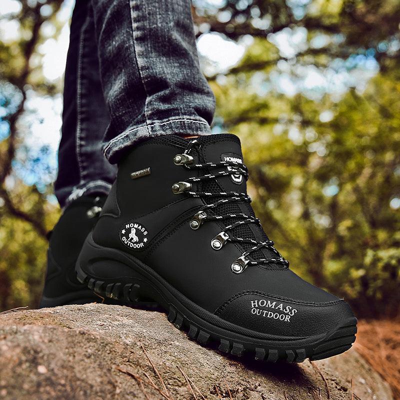 Men's Waterproof Tactical Hiking Boots – Fur Lined Outdoor Shoes