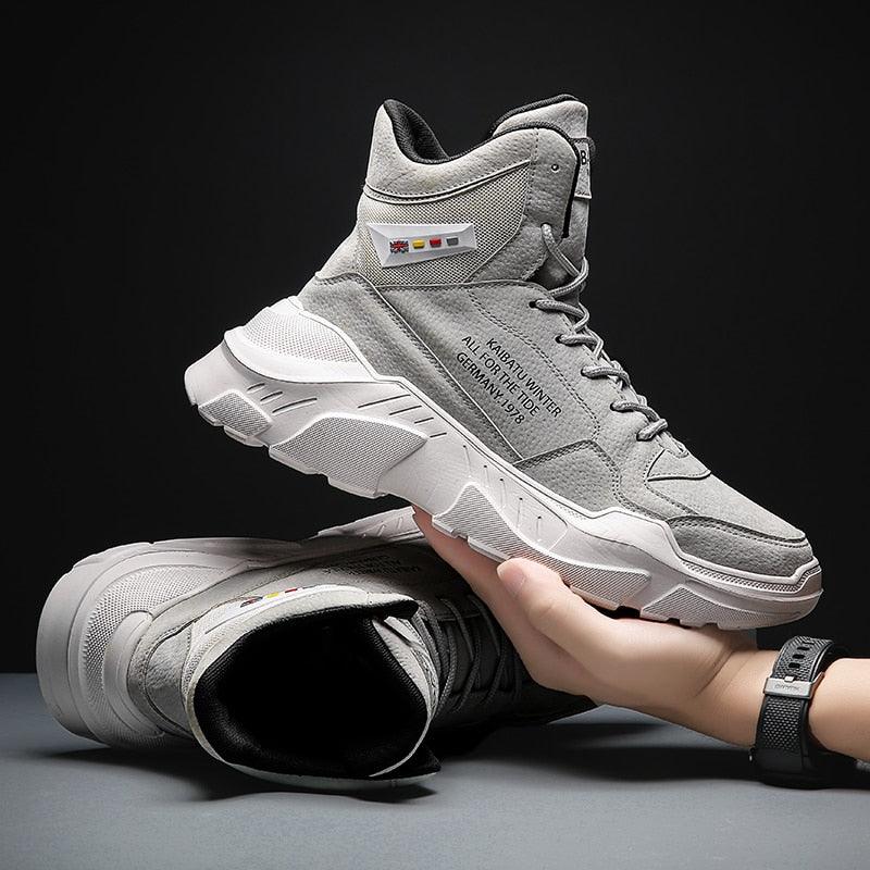 Men's High Top Urban Streetwear Sneakers Rubber Sole Winter Shoes