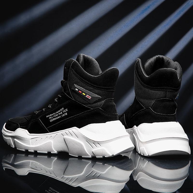 Men's High Top Urban Streetwear Sneakers Rubber Sole Winter Shoes