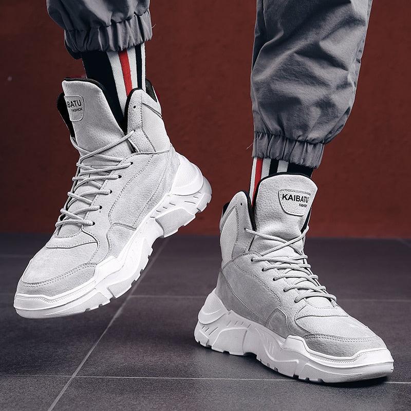 Men's High Top Urban Streetwear Sneakers Rubber Sole Winter Shoes