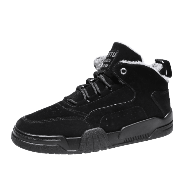 Men's Water-Resistant Plush Lined Snow Boots - Casual Utility Style