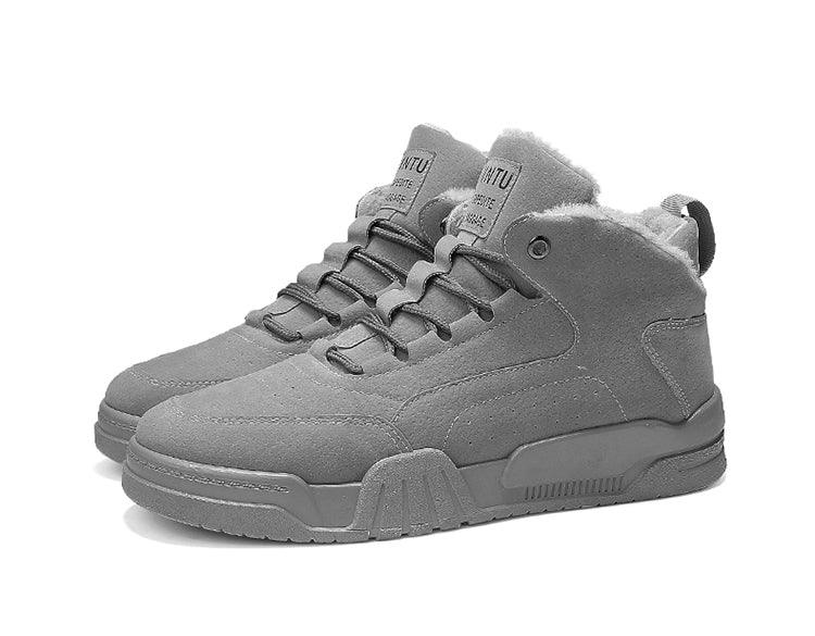 Men's Water-Resistant Plush Lined Snow Boots - Casual Utility Style