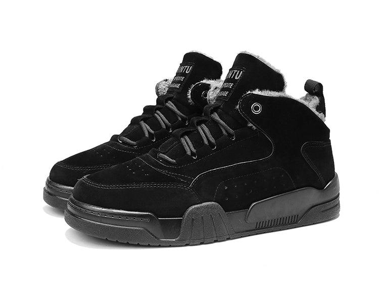 Men's Water-Resistant Plush Lined Snow Boots - Casual Utility Style