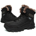 Men Waterproof Leather Winter Snow Boots with Warm Fur Lining