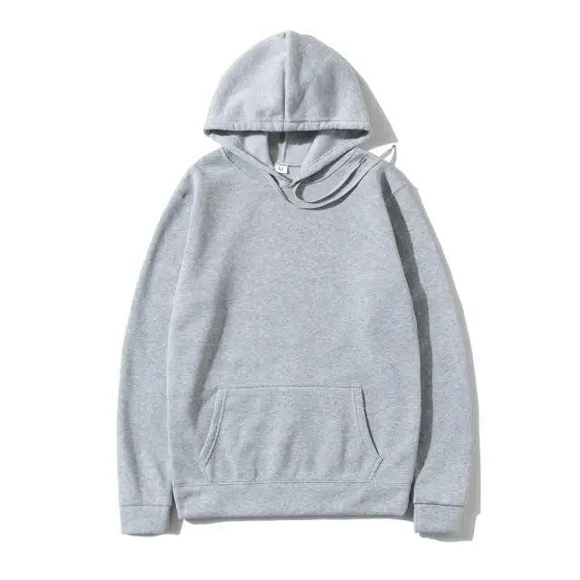 Unisex Fleece Drawstring Hoodie Kangaroo Pocket Casual Pullover