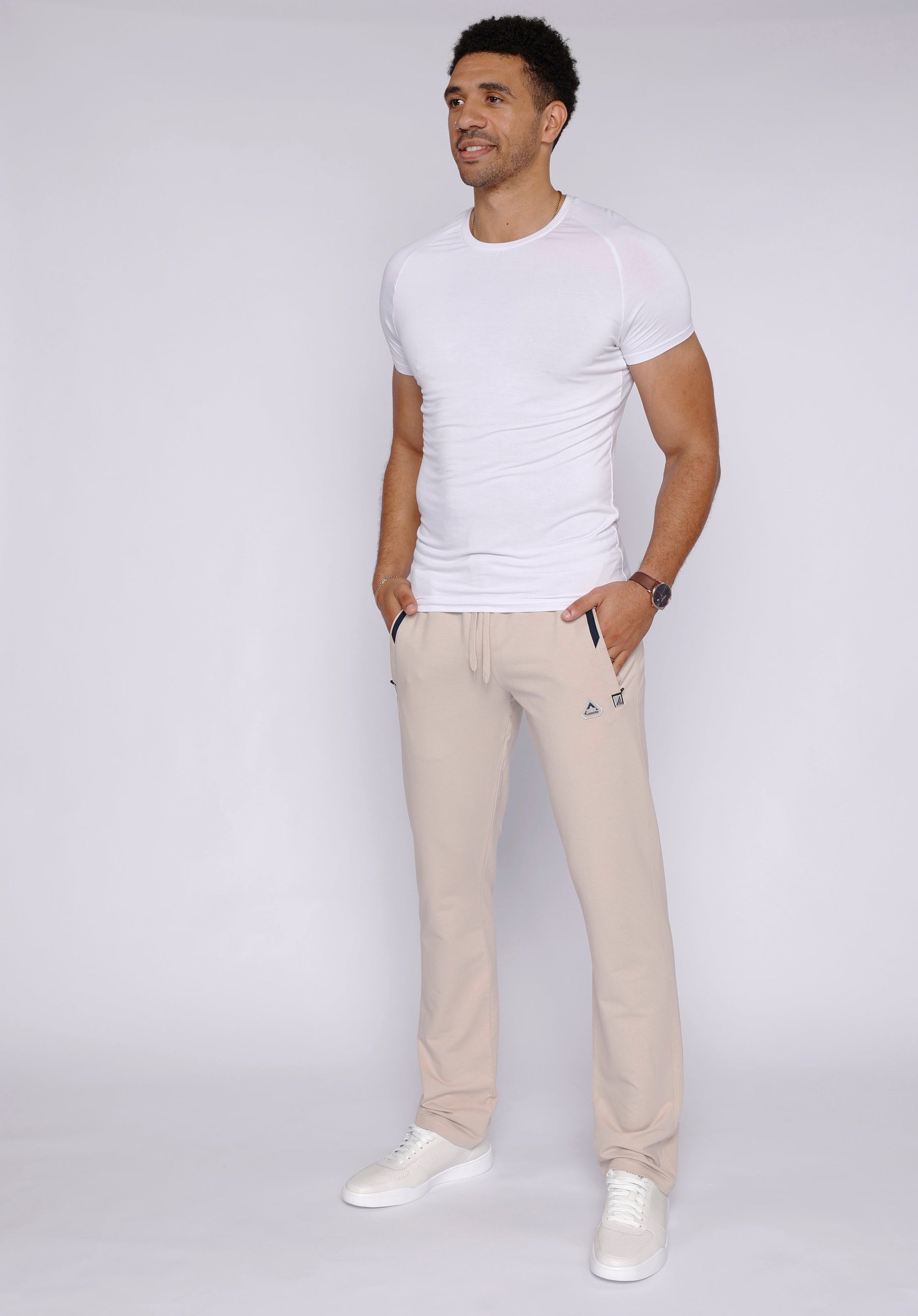 Men's Athletic Straight Fit Sweatpants in Grey - Image 37