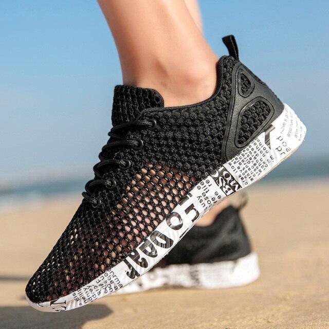 Men's lightweight quick-drying aqua water shoes for beach and fishing
