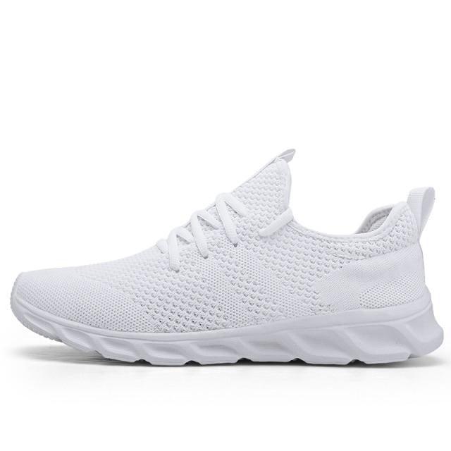 Men's Black Lightweight Mesh Sneakers for Walking and Gym