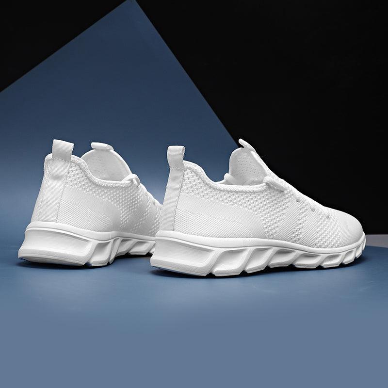 Men's Black Lightweight Mesh Sneakers for Walking and Gym