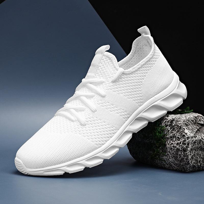 Men's Black Lightweight Mesh Sneakers for Walking and Gym