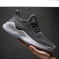 Men's Breathable White Mesh Running Sneakers Lightweight Trainers