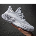 Men's Breathable White Mesh Running Sneakers Lightweight Trainers