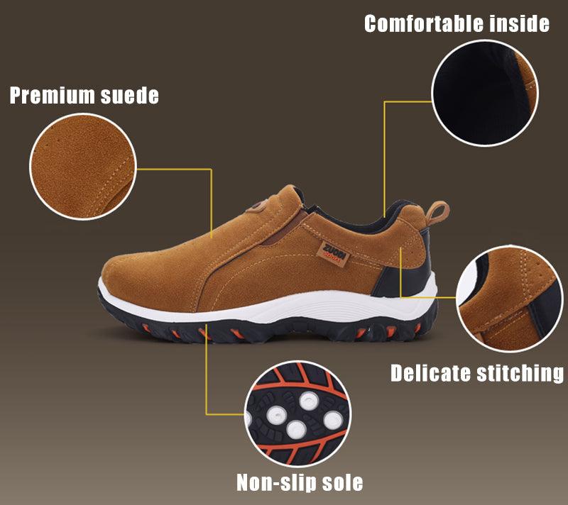 Men's Breathable Lightweight Slip-On Walking Shoes for Outdoor