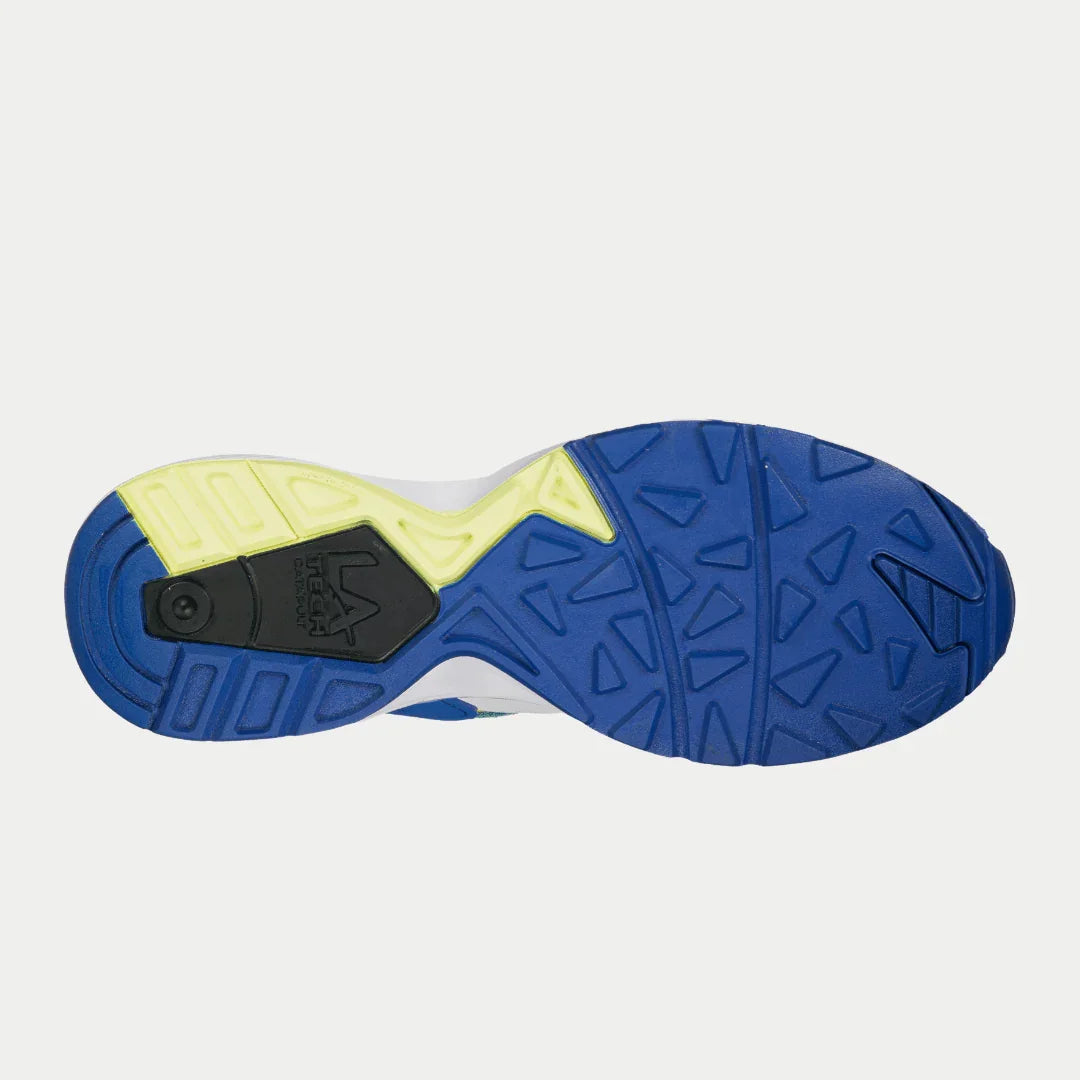 Catapult Light-Up Lowtop Retro Sneakers in Blue and Green