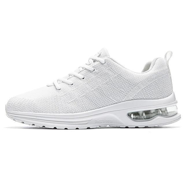 Men's Breathable Knit Running Sneakers Air Cushion Gym Shoes