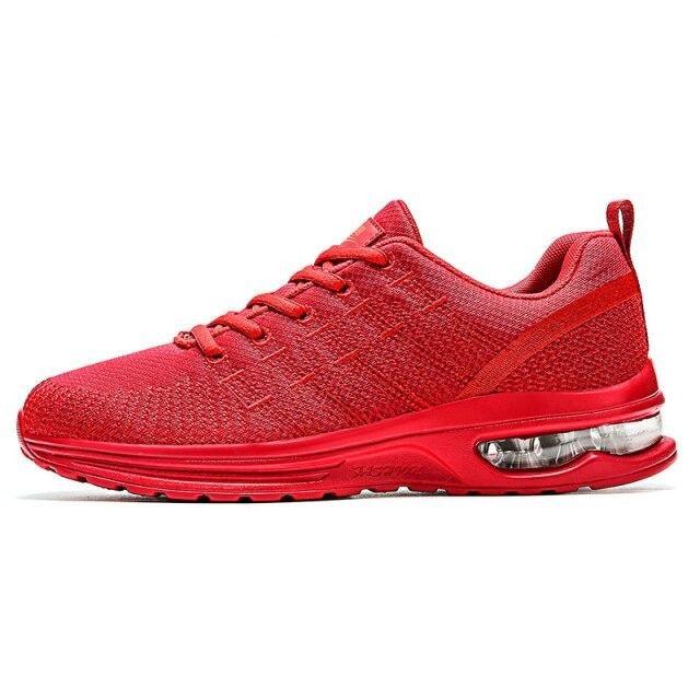 Men's Breathable Knit Running Sneakers Air Cushion Gym Shoes