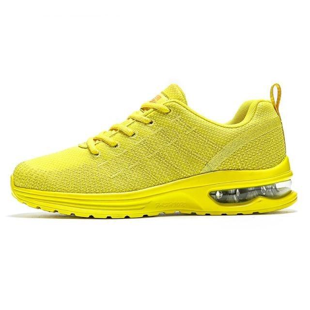 Men's Breathable Knit Running Sneakers Air Cushion Gym Shoes