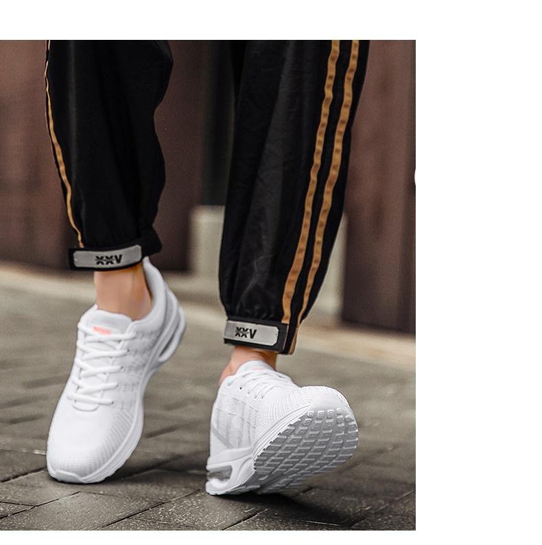 Men's Breathable Knit Running Sneakers Air Cushion Gym Shoes