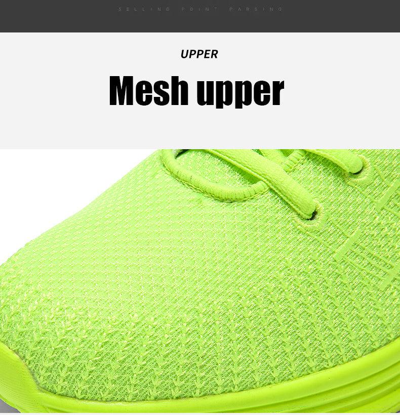 Men's Breathable Knit Running Sneakers Air Cushion Gym Shoes
