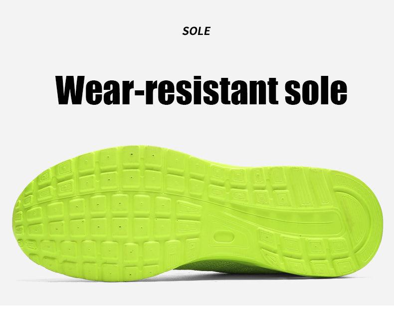 Men's Breathable Knit Running Sneakers Air Cushion Gym Shoes