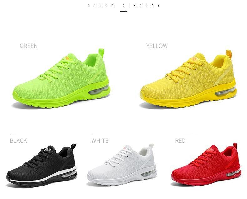 Men's Breathable Knit Running Sneakers Air Cushion Gym Shoes