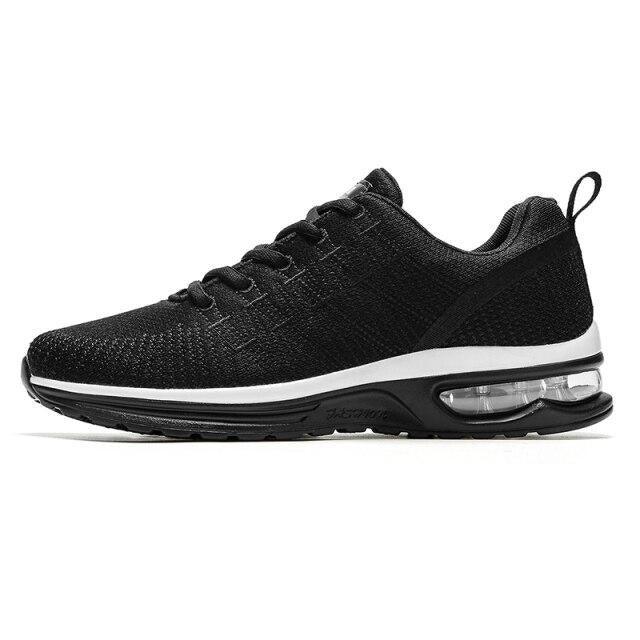 Men's Breathable Knit Running Sneakers Air Cushion Gym Shoes