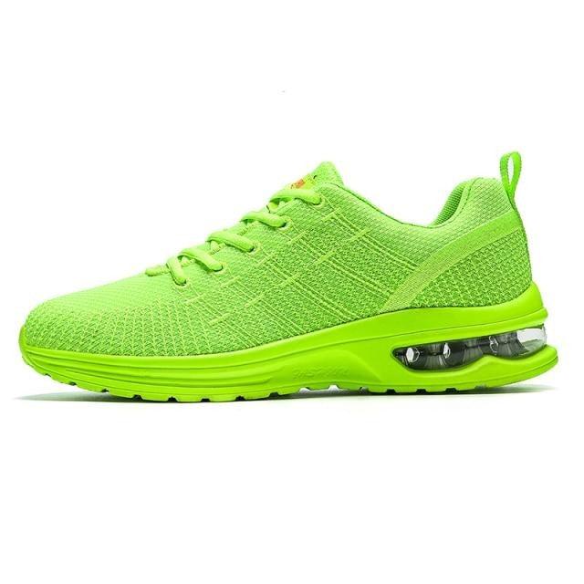 Men's Breathable Knit Running Sneakers Air Cushion Gym Shoes