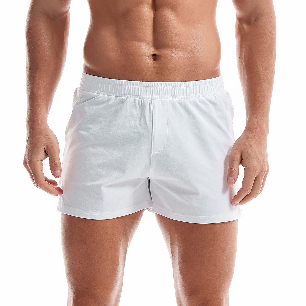 Men's Cotton Lounge Shorts Breathable Elastic Waist Gym Bottoms