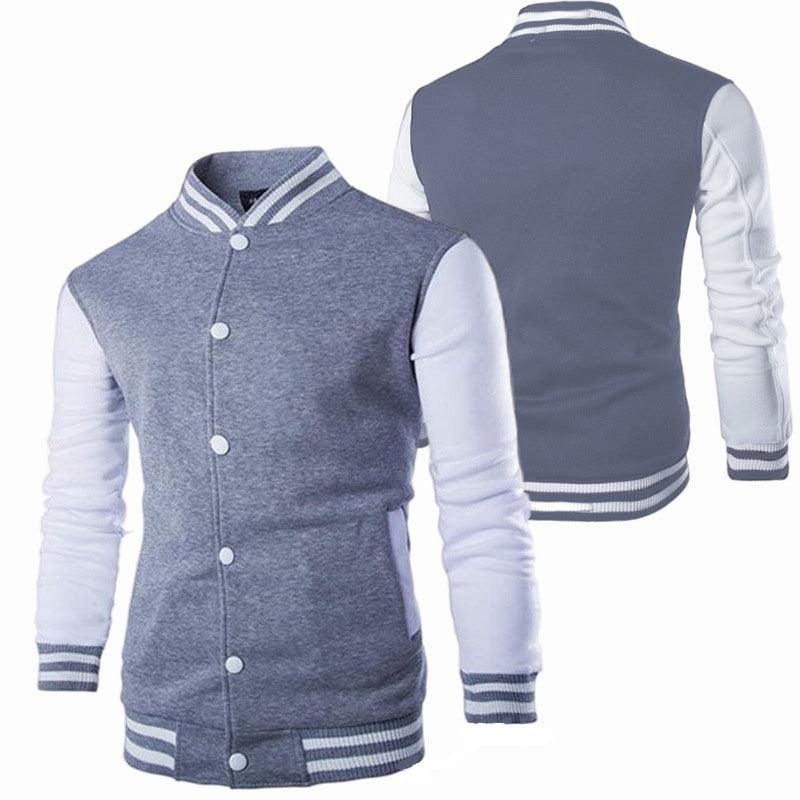 Men's Slim Fit Baseball Jacket Casual Lightweight College Coat