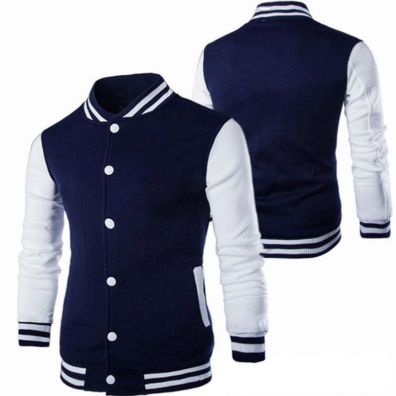Men's Slim Fit Baseball Jacket Casual Lightweight College Coat