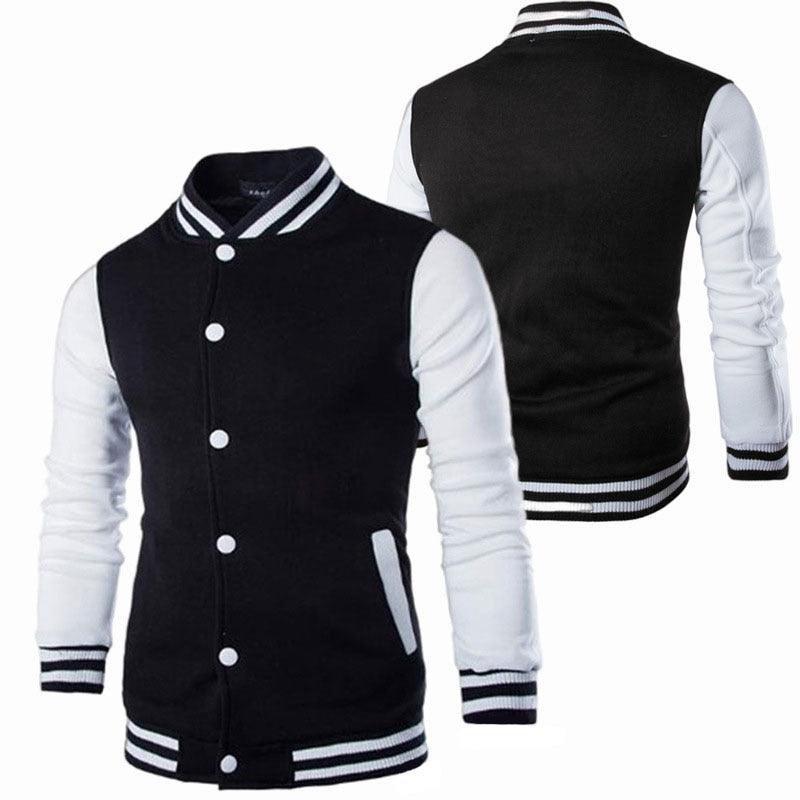 Men's Slim Fit Baseball Jacket Casual Lightweight College Coat