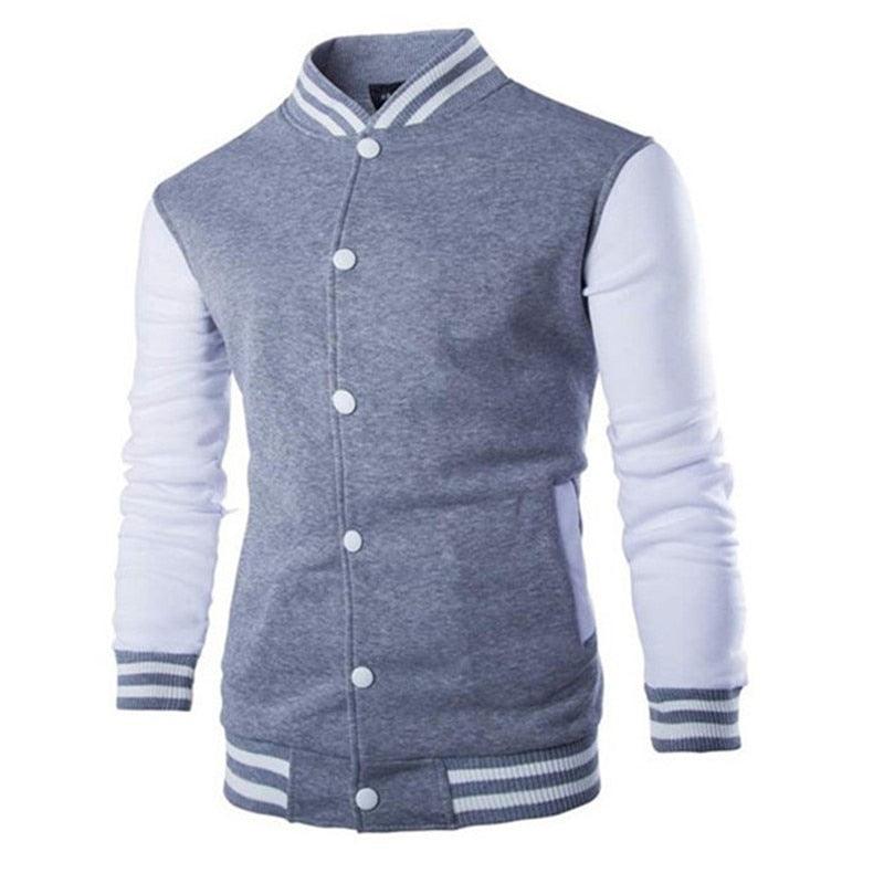 Men's Slim Fit Baseball Jacket Casual Lightweight College Coat