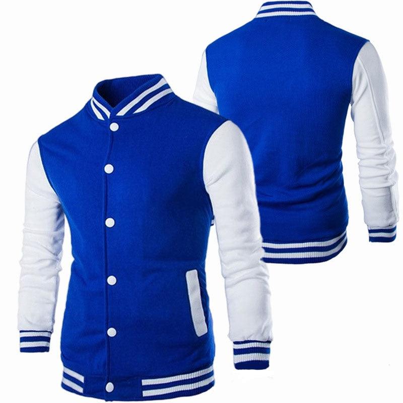 Men's Slim Fit Baseball Jacket Casual Lightweight College Coat
