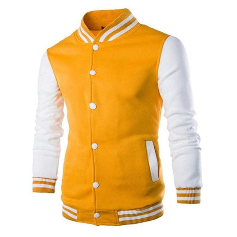 Men's Slim Fit Baseball Jacket Casual Lightweight College Coat