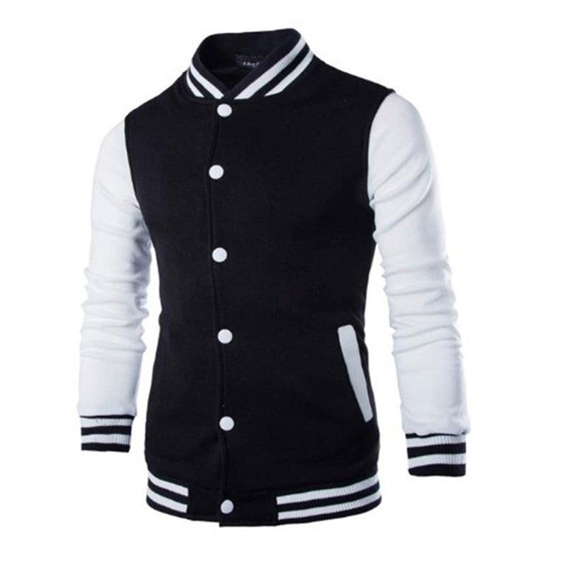Men's Slim Fit Baseball Jacket Casual Lightweight College Coat